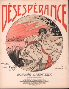 Partition de la chanson : Désespérance
