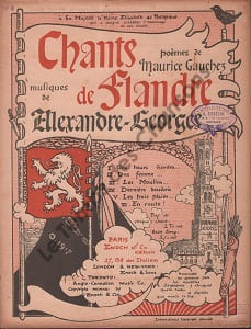 Partition de la chanson : En route ! Chant de Flandre      Poème .  - Alexandre-Georges - Gauchez Maurice