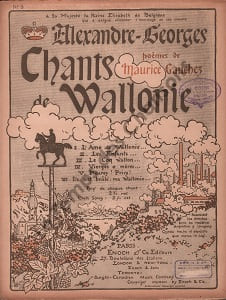Partition de la chanson : Pleurez ! Priez ! Chants de Wallonie Poème