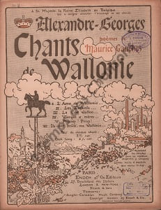 Partition de la chanson : Enfants ... des tristes jours (Les) Chants de Wallonie Poème . - Alexandre-Georges - Gauchez Maurice