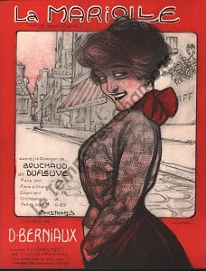 Partition de la chanson : Mariolle (La) Piano seul