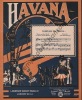 Partition de la chanson : Havana        .  - Schonberger John - Brüll Karl,Hardt-Warden Bruno