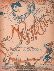 Partition de la chanson : Nisskiri Chanson Officielle du Carnaval de Nice . - Coda Charles - Dernay Emile