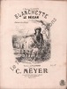 Partition de la chanson : Blanchette et le paysan     Infimes tâches d'eau bas de couverture  Chant rustique .  - Meyer C. - Julian Th.