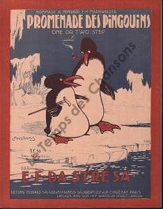Partition de la chanson : Promenade des pingouins        