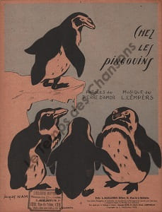 Partition de la chanson : Chez les pingouins        