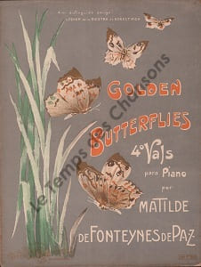 Partition de la chanson : Golden butterflies