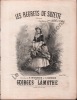Partition de la chanson : Regrets de Suzette (Les)        Eldorado. Judic Anna - Lamothe Georges - Bomier A.,Maygrier E.