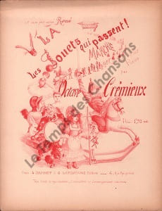 Partition de la chanson : V'la les jouets qui passent Tranche fragilisée