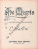 Partition de la chanson : Ave Maria Texte en latin       .  - Gallini L. - 