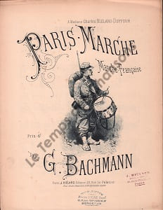 Partition de la chanson : Paris - Marche A Madame Charles Hiélard-Duffour
