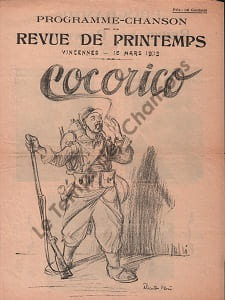 Partition de la chanson : Cocorico !       Chanson marche 