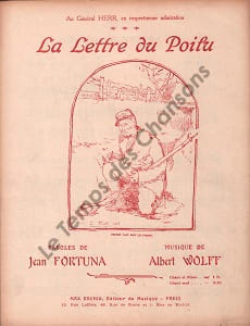 Partition de la chanson : Lettre du poilu (La) Au Général Herr en respectueuse admiration