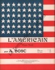 Partition de la chanson : Américain (L')        .  - Bosc Auguste - 