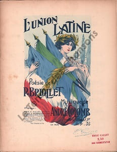 Partition de la chanson : Union Latine (L') Tranche fragilisée