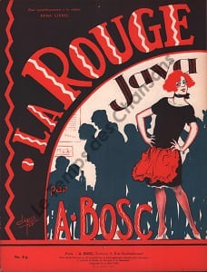 Partition de la chanson : Rouge (La) " Bien sypathiquement à la célèbre Emma Liebel "       