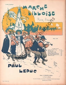 Partition de la chanson : Marche Lilloise