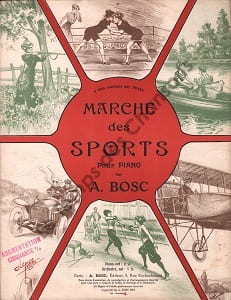 Partition de la chanson : Marche des Sports A mon excellent ami Fursy