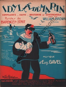 Partition de la chanson : Idylle de marin       Chansonnette Empire (L'). Brown William - Gavel Eugène - Barencey,Strit