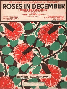 Partition de la chanson : Roses in December Avec Harriet Hilliard - Gene Raymond Roses de Décembre Life of the party . - Jessel Georges,Oakland ...