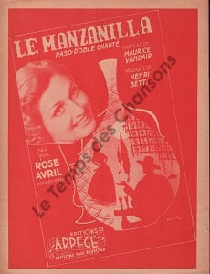 Partition de la chanson : Manzanilla (Le)        