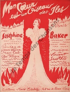 Partition de la chanson : Mon coeur est un oiseau des Iles Casino de Paris