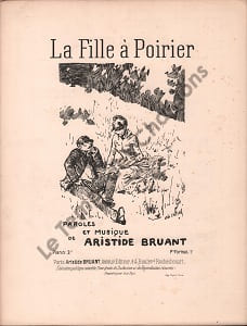 Partition de la chanson : Fille à Poirier (La) Infimes rousseurs