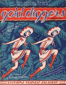 Partition de la chanson : Gold diggers Chercheurs d'Or (Les) Oh ! les belles filles !