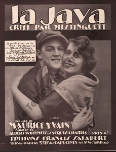 Partition de la chanson : Java (La) Mistinguett - Théorie de danse de M.A Peter's à l'intérieur En douce Casino de Paris