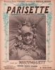 Partition de la chanson : Parisette A la mémoire de Gesmar    Piano seul - Sans paroles Paris qui tourne  Moulin Rouge. Mistinguett - Wolter F. - 