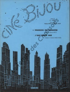 Partition de la chanson : Chanson du gangster Ciné-Bijou