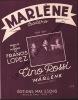 Partition de la chanson : Marlène      Marlène  . Rossi Tino - Lopez Francis - Lopez Francis