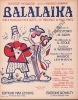 Partition de la chanson : Balalaïka      Balalaïka  Théâtre Mogador.  - Posford Georges - Wernert Henri