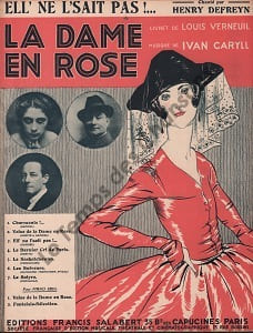 Partition de la chanson : Elle ne le sait pas ! ... Dame en rose (La)