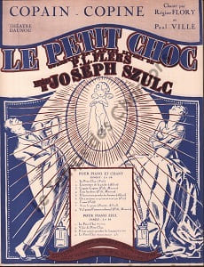 Partition de la chanson : Copain copine Petit choc (Le) Chanson duo Théâtre Daunou