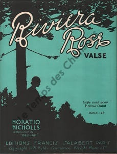 Partition de la chanson : Riviera rose