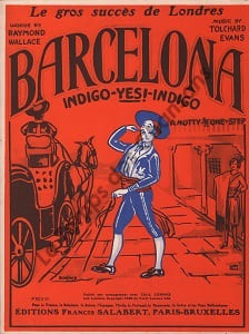 Partition de la chanson : Barcelona