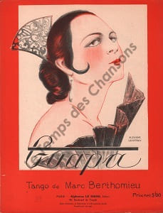 Partition de la chanson : Guapa . - Berthomieu Marc -