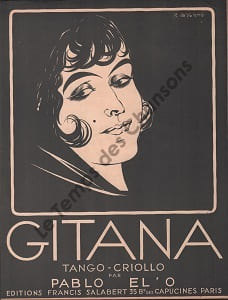 Partition de la chanson : Gitana Tango criollo