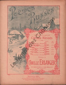 Partition de la chanson : Larmes humaines (Les) Poème Russe de Tioutchev Poème