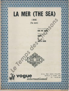 Partition de la chanson : Mer (La) Orage (L') . - Kerr Anita - Romi