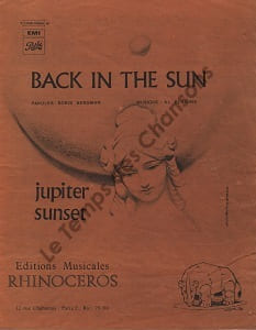 Partition de la chanson : Back in the sun