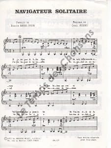 Partition de la chanson : Navigateur solitaire        