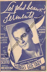 Partition de la chanson : Plus beaux serments (Les) Femme perdue (La)