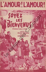Partition de la chanson : Amour ! L'amour ! (L') Catherine Agier - Raymond Bussières - Pauline Carton - Dréan Soyez les bienvenus