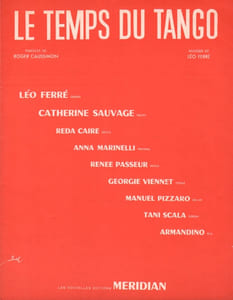 Partition de la chanson : Temps du tango (Le)