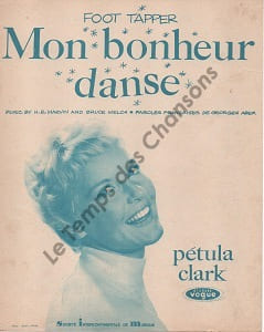 Partition de la chanson : Mon bonheur danse Foot tapper