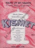 Partition de la chanson : Night of my nights      Kismet  .  - Forrest George - Wright Robert