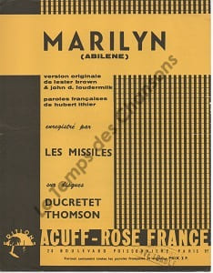 Partition de la chanson : Marilyn Abilene