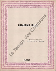 Partition de la chanson : Oklahoma hills     Chant   